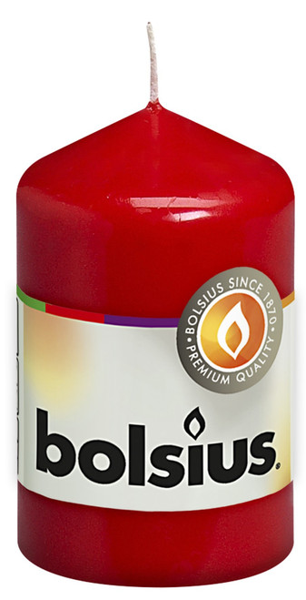 Bolsius Red Pillar Candle (80/50mm) Bolsius Red Pillar Candle (80/50mm)