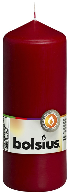 Bolsius Wine Red Pillar Candle (150/60mm) Bolsius Wine Red Pillar Candle (150/60mm)