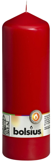 Bolsius Red Pillar Candle (200/70mm) Bolsius Red Pillar Candle (200/70mm)