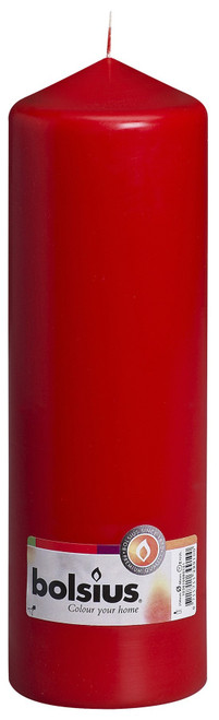 Bolsius Red Pillar Candle (250/80mm) Bolsius Red Pillar Candle (250/80mm)
