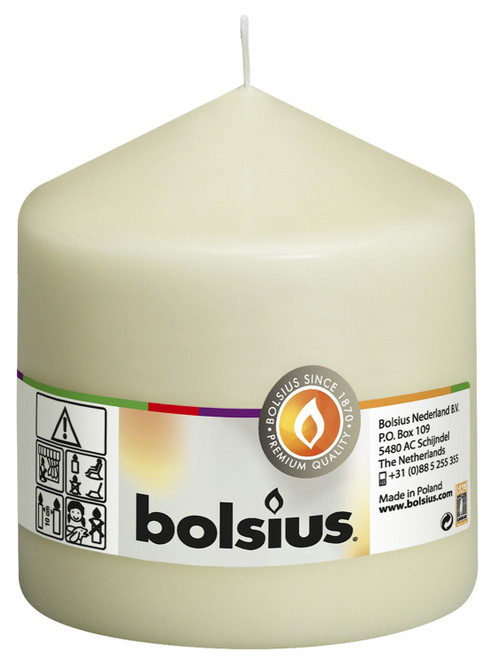 Bolsius Ivory Pillar Candle (100x 98mm) Bolsius Ivory Pillar Candle (100x 98mm)