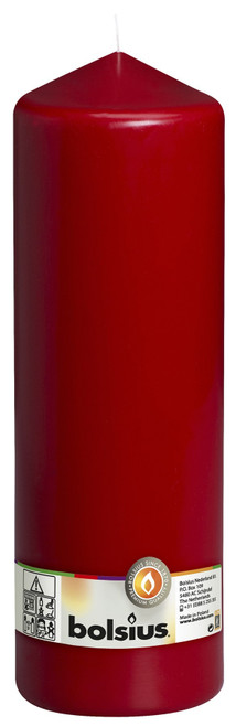 Bolsius Wine Red Pillar Candle (300/98mm) Bolsius Wine Red Pillar Candle (300/98mm)