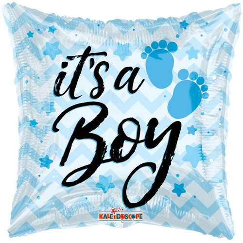 Its a Boy Square Footprints Balloon Its a Boy Square Footprints Balloon