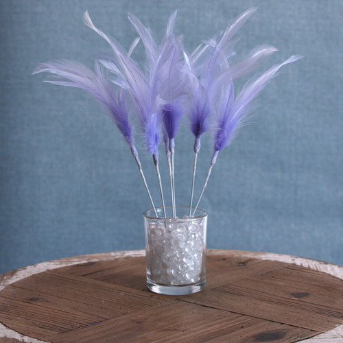 Light Purple Narrow Fluff Feathers (6 Pack) Light Purple Narrow Fluff Feathers (6 Pack)