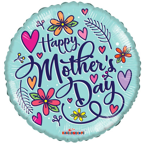 Happy Mothers Day Floral Balloon (18 Inch) Happy Mothers Day Floral Balloon (18 Inch)