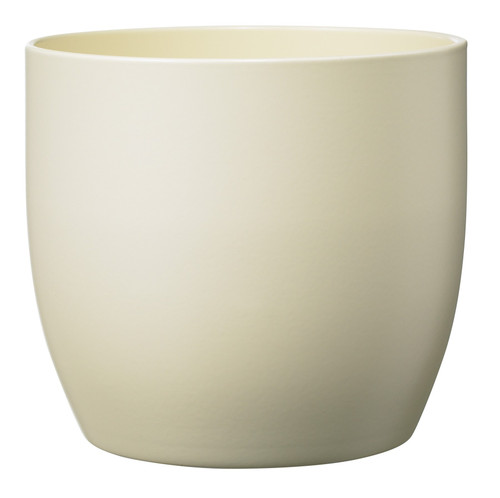 Matt Cream Basel Fashion Pot (14cm) Matt Cream Basel Fashion Pot (14cm)
