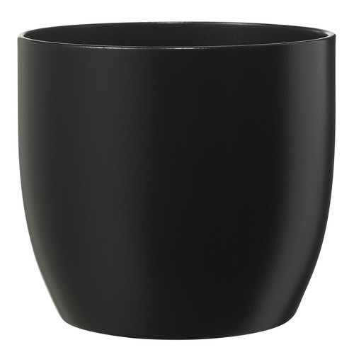 Matt Black Basel Fashion Pot (14cm)