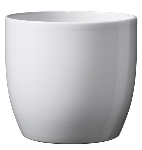 Shiny White Basel Fashion Pot (40cm)