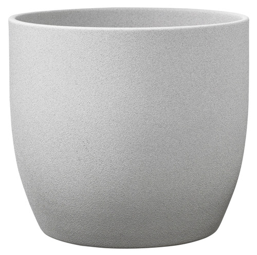 Basel Stone Ceramic Pot Light Grey (14cm) Basel Stone Ceramic Pot Light Grey (14cm)