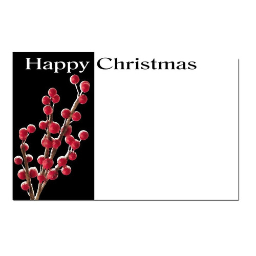 Happy Christmas Red Berries (x50) Happy Christmas Red Berries (x50)