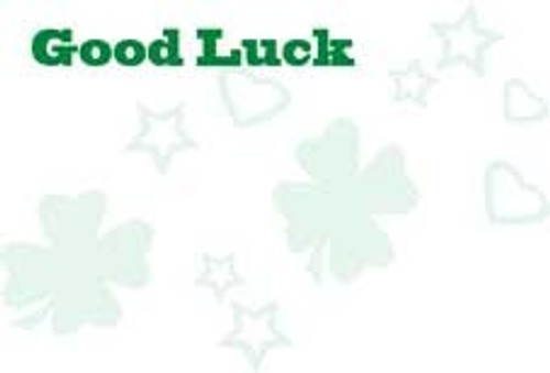 Good Luck Shamrock Greeting Card (x50) Good Luck Shamrock Greeting Card (x50)
