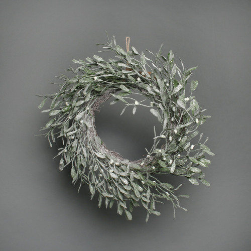 Mistletoe frosted wreath Mistletoe frosted wreath