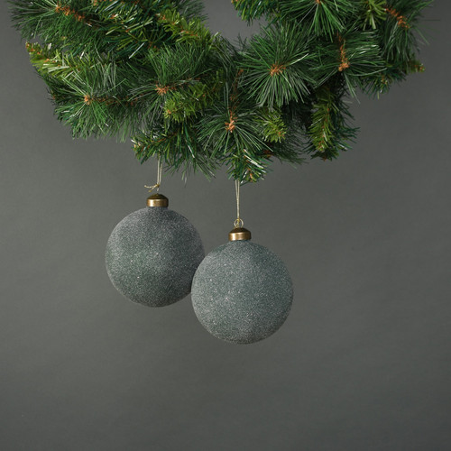 Celeste 10cm Glass Bauble Jade (Set of 4) Celeste 10cm Glass Bauble Jade (Set of 4)