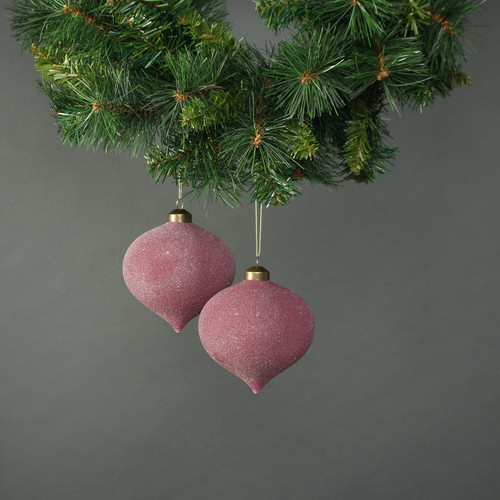 Celeste Glass Onion Bauble Plum (Set of 4) Celeste Glass Onion Bauble Plum (Set of 4)