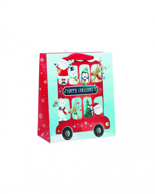 Christmas Bus Medium Bag Christmas Bus Medium Bag