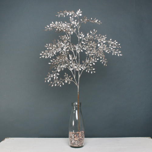 Champagne Glitter Mini Leaf Spray Champagne Glitter Mini Leaf Spray
