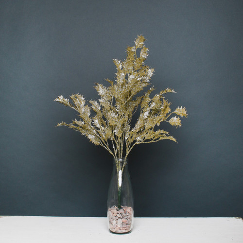 Gold Glitter Holly Bush Gold Glitter Holly Bush