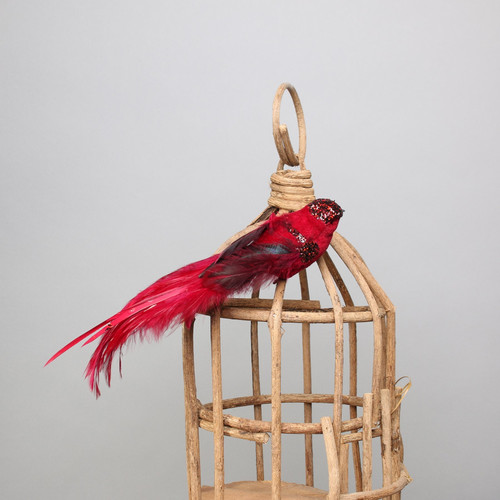 Red Velvet Bird with clip Red Velvet Bird with clip