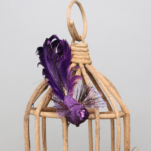 Purple Fantasy Bird with clip Purple Fantasy Bird with clip