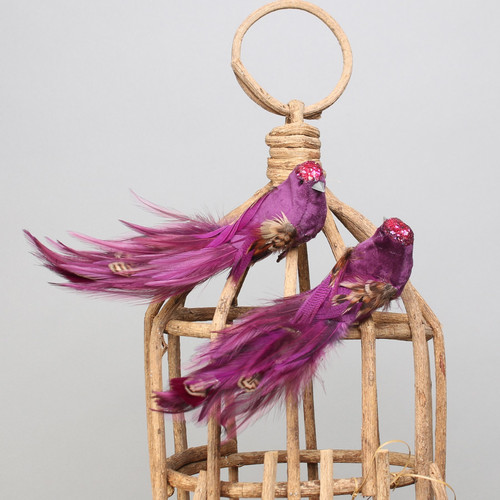 Purple Pretty Bird with clip Purple Pretty Bird with clip