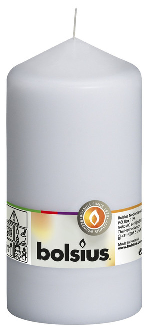 Bolsius Pillar Candle White (150mm x78 mm) Bolsius Pillar Candle White (150mm x78 mm)