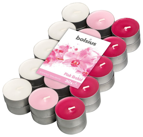 Fragranced Tealight Pink Orchid (Pack of 30) Fragranced Tealight Pink Orchid (Pack of 30)