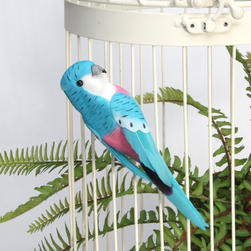 Blue Budgie with Clip Blue Budgie with Clip