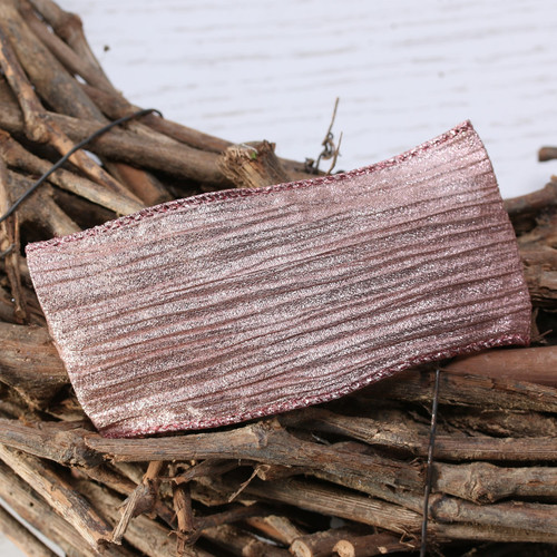 Rose Gold Metallic Crinkle Ribbon (63mm x 10yd) Rose Gold Metallic Crinkle Ribbon (63mm x 10yd)