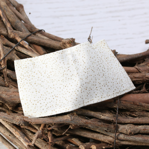 Cream Ribbon with Gold Sparkles (63mm x 10yd) Cream Ribbon with Gold Sparkles (63mm x 10yd)
