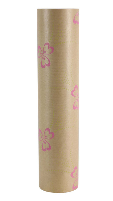50cm Kraft Pollyanna Green & Pink Paper 50cm Kraft Pollyanna Green & Pink Paper