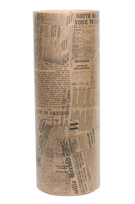 Black Newsprint on Brown Kraft Roll (50cm) Black Newsprint on Brown Kraft Roll (50cm)