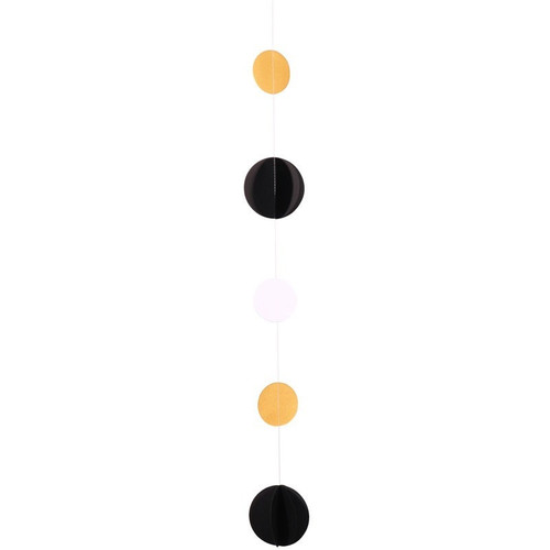 Black, White and Gold Circle Balloon Tail Black, White and Gold Circle Balloon Tail