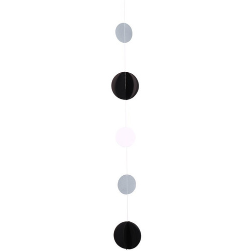 Black, White and Silver Circle Balloon Tail Black, White and Silver Circle Balloon Tail