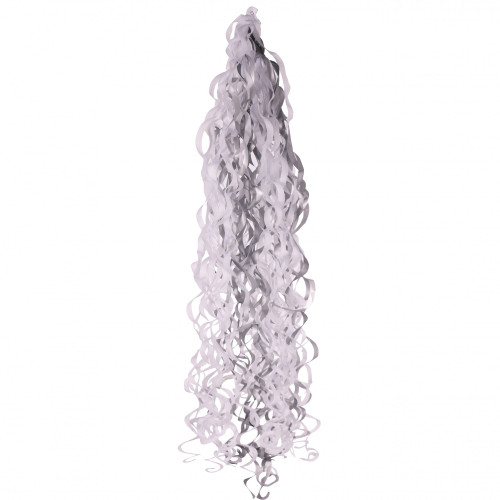 Metallic Silver & White Balloon Tassels (For 18 Inch Balloons) Metallic Silver & White Balloon Tassels (For 18 Inch Balloons)