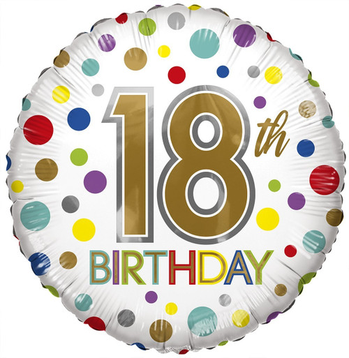 Eco Balloon - Birthday Age 18 (18 Inch) Eco Balloon - Birthday Age 18 (18 Inch)