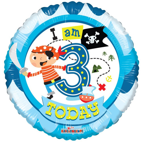 Pirate Age 3 Balloon Pirate Age 3 Balloon