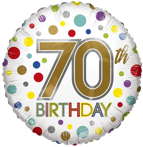 Eco Balloon - Birthday Age 70 (18 Inch) Eco Balloon - Birthday Age 70 (18 Inch)