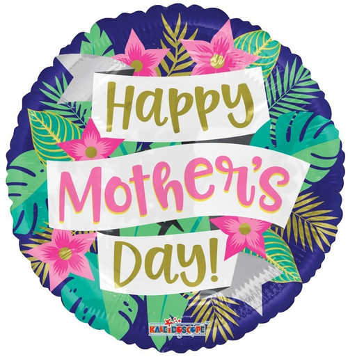 Happy Mothers Day Balloon - Banners and Flowers - 18 Inch Happy Mothers Day Balloon - Banners and Flowers - 18 Inch