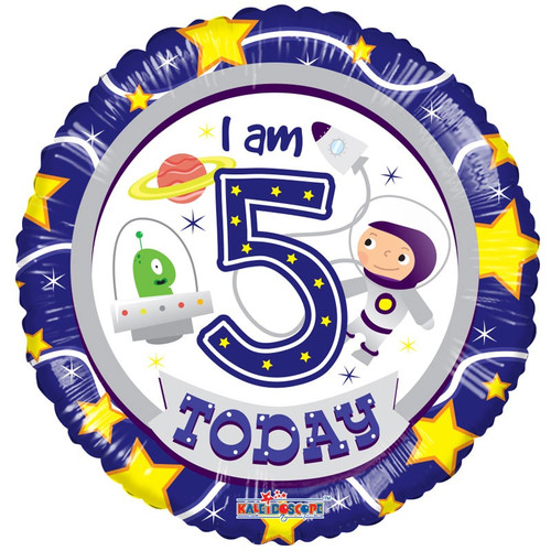 5th Birthday Astronaut Foil Balloon 5th Birthday Astronaut Foil Balloon
