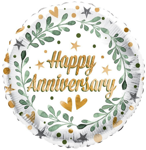 ECO Balloon - Anniversary Leaves (18 Inch) ECO Balloon - Anniversary Leaves (18 Inch)