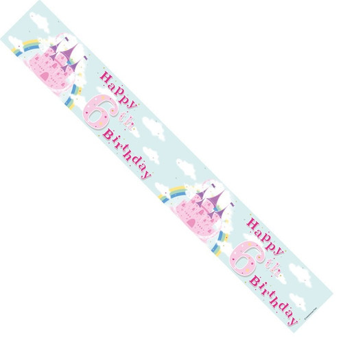 6th Birthday Banner (pack of 12) 6th Birthday Banner (pack of 12)