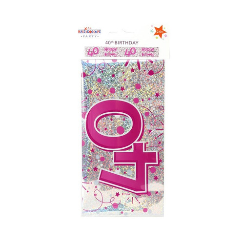 Female 40th Birthday Banner (pack of 6) Female 40th Birthday Banner (pack of 6)