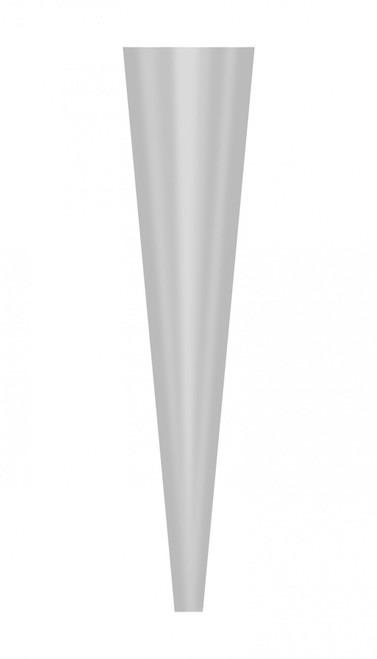 60cm Clear Single Rose Sleeves (Pack 50)