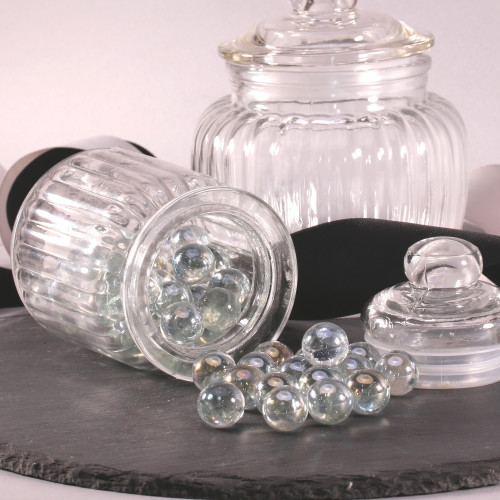 700 Gram Jar of Clear Glass Marbles 700 Gram Jar of Clear Glass Marbles