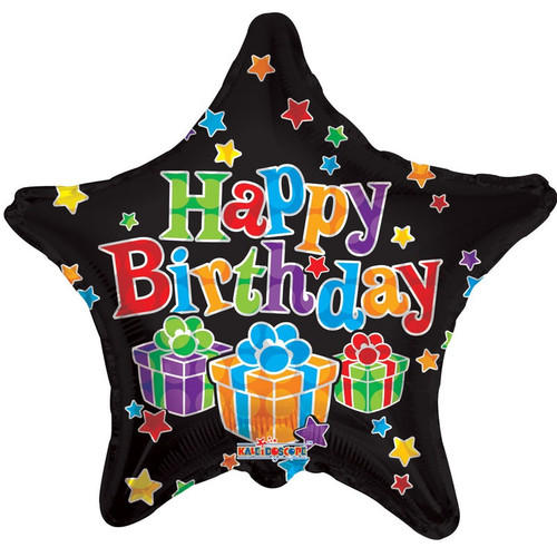 Black Star Parcels Foil Balloon Black Star Parcels Foil Balloon