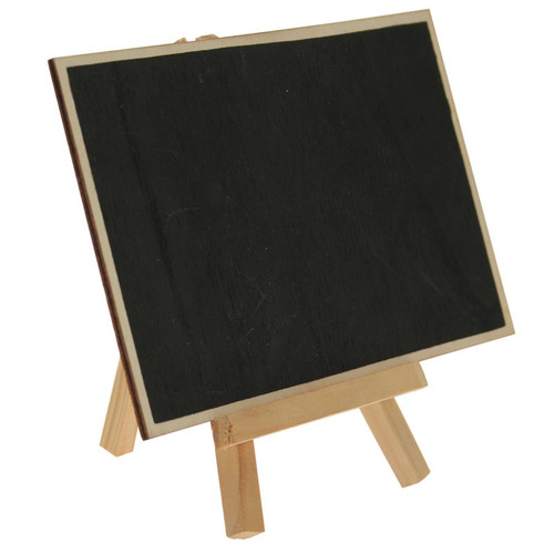 15cm x 10cm Rectangle Blackboard Easel Natural
