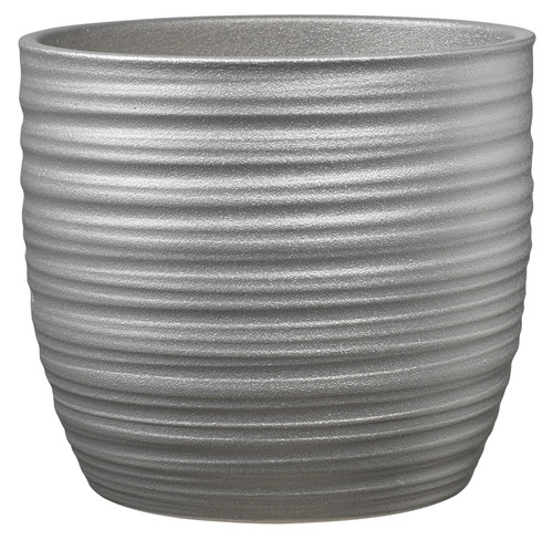 Bergamo Glamour Ceramic Pot Silvermoon (W13 X H12cm)