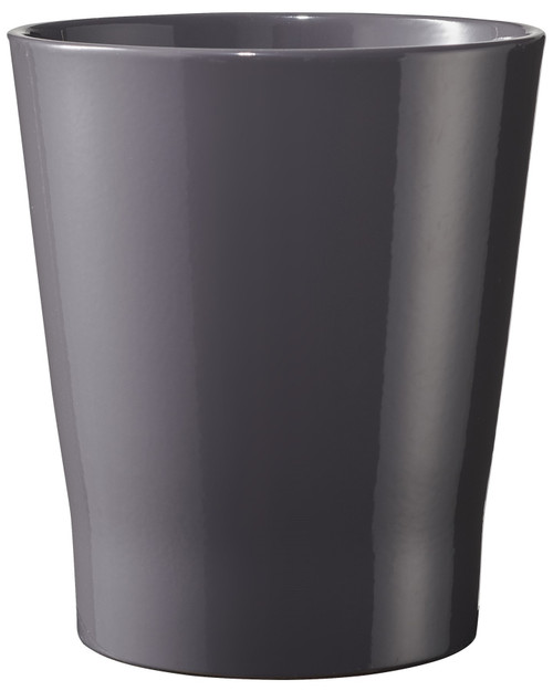 Merina Chic Orchid Vase Shiny Mystic Grey (W14cm x H15cm)