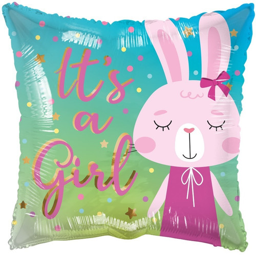 ECO Balloon - Its A Girl Rabbit (18 Inch) ECO Balloon - Its A Girl Rabbit (18 Inch)