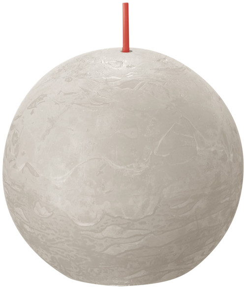 Bolsius Rustic Sandy Grey Ball Candle (76mm) 